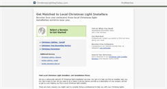 Desktop Screenshot of christmaslightingtoday.com